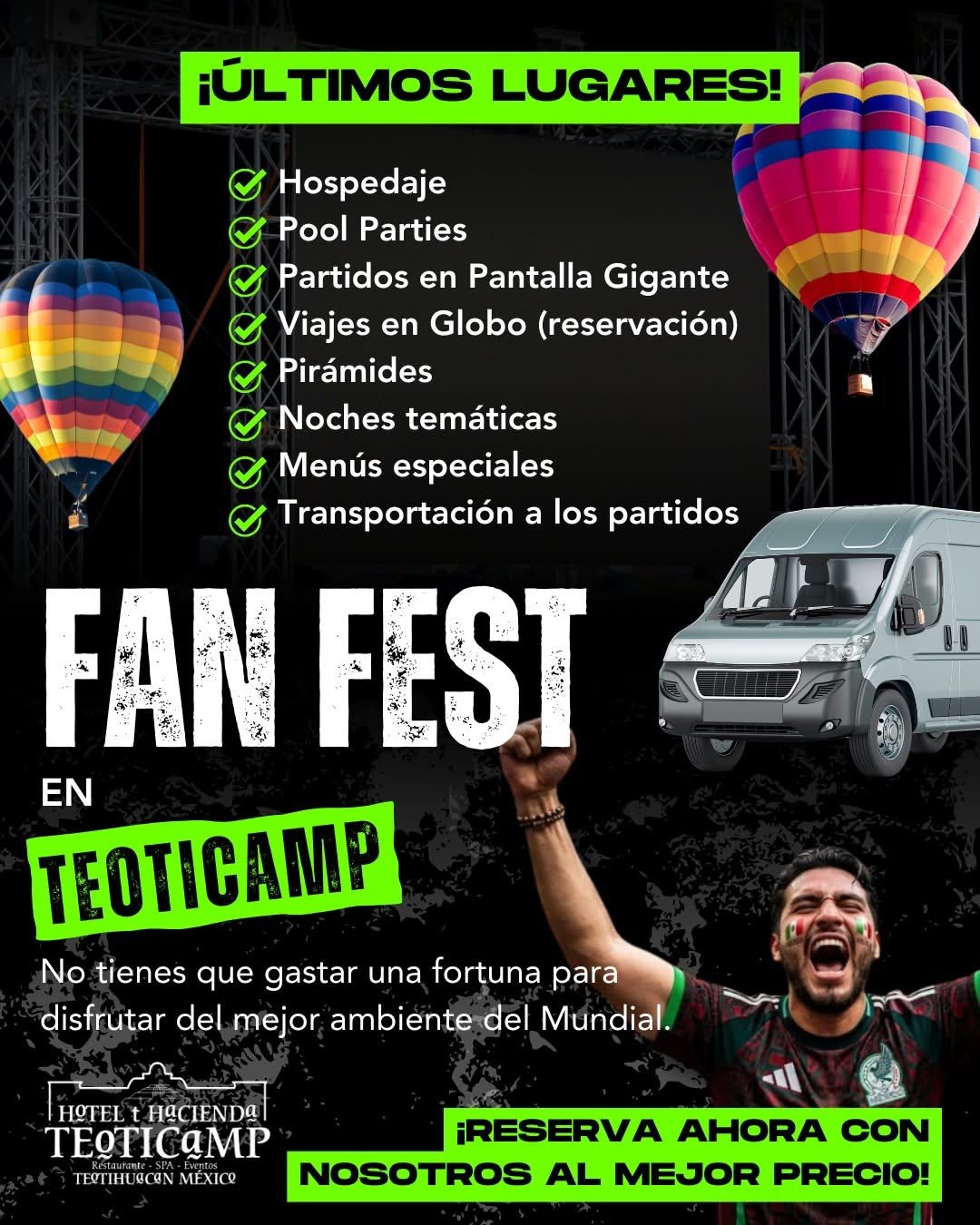 Fan Fest Teoticamp con servicios para el Mundial 2026